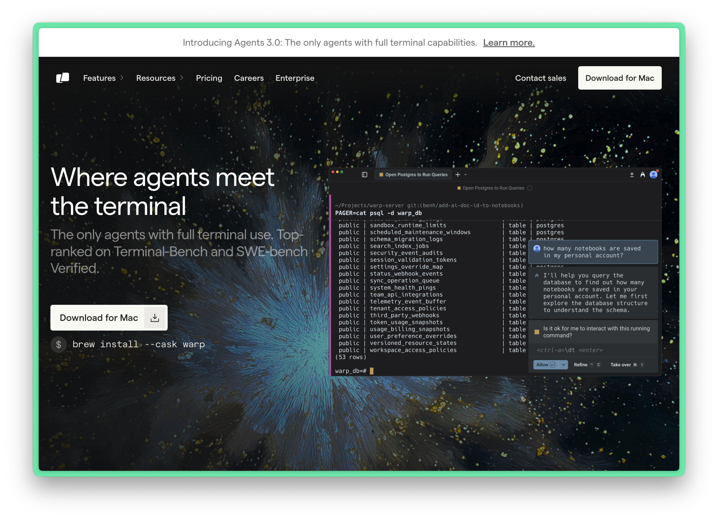Warp Terminal: https://www.warp.dev/